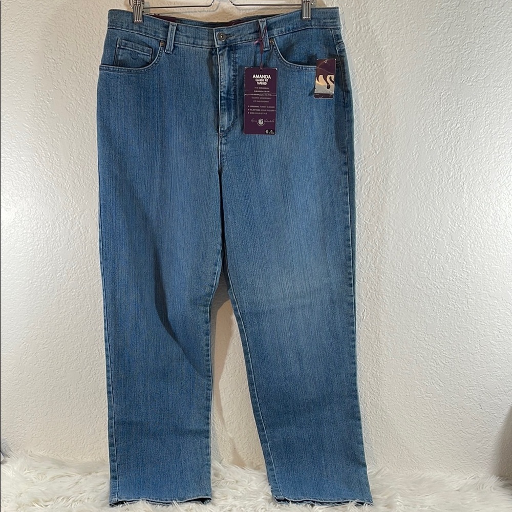 GLORIA VANDERBILT Amanda Classic Fit Ultra Stretch Tummy Slimmer Jeans Sz 16 NEW - Picture 2 of 11